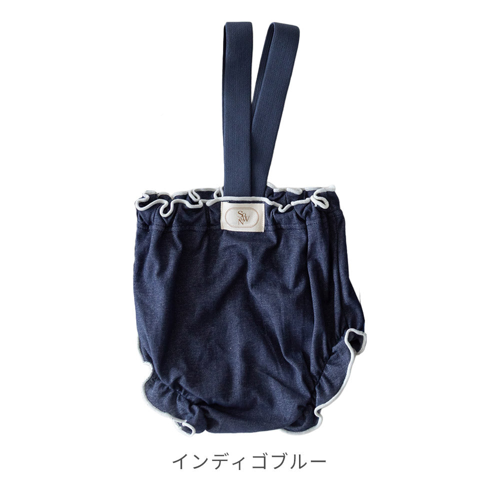 デニム サスペンダー ブルマ