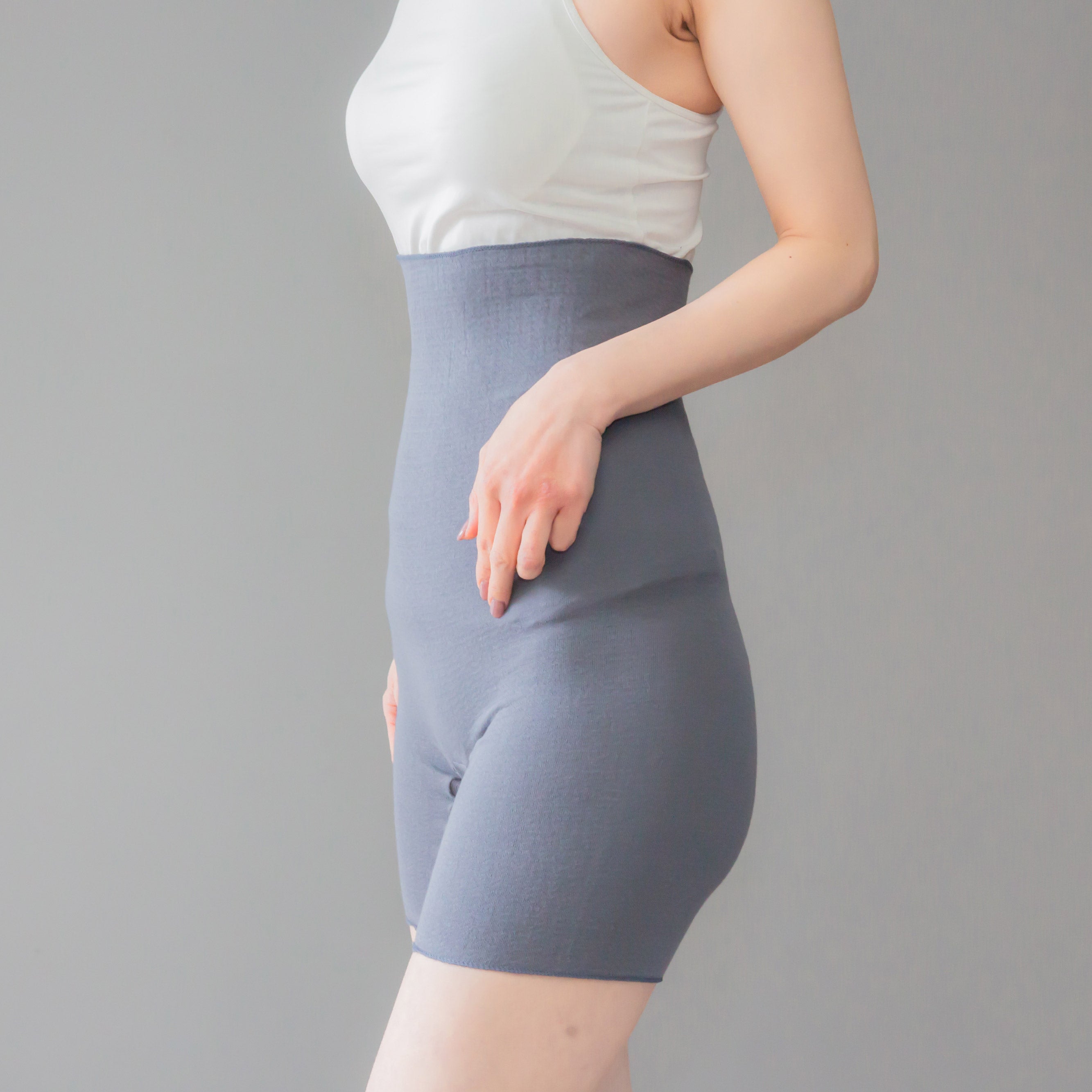 もっちりシルク 5分丈 腹巻パンツ