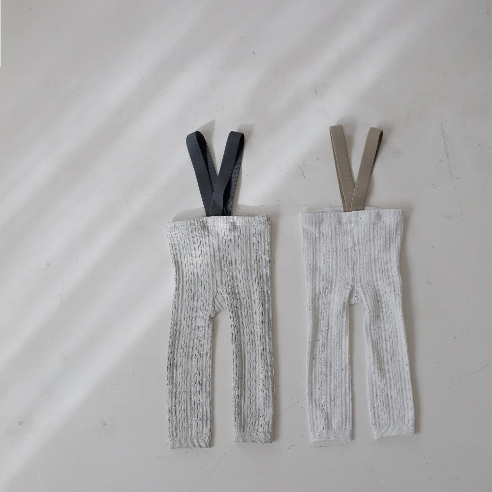 リンクス柄 サスペンダー レギンス