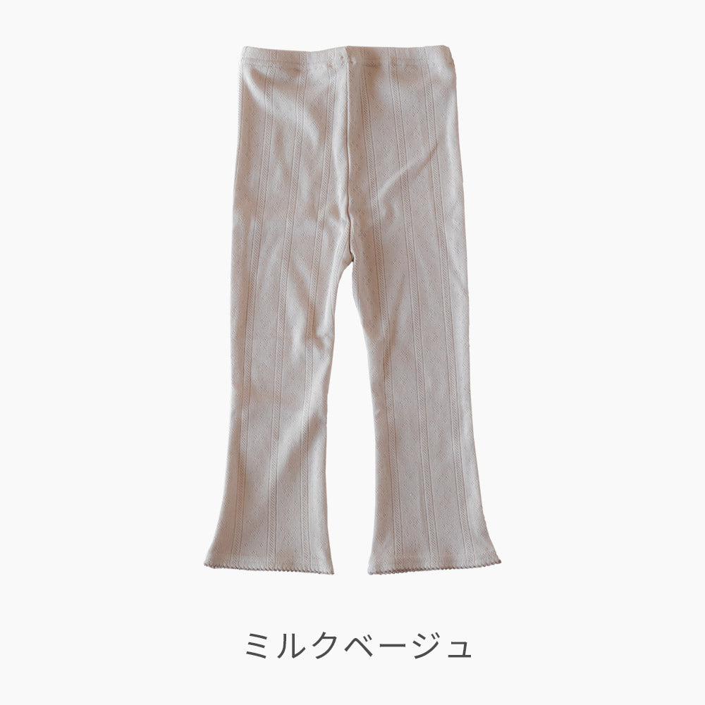 レギンス　パターンメッシュ